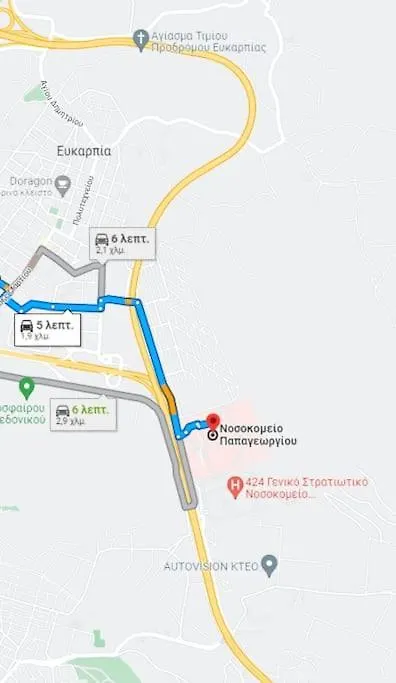 Apartmán 5 Min From Papageorgiou Free Indoor Parking Soluň